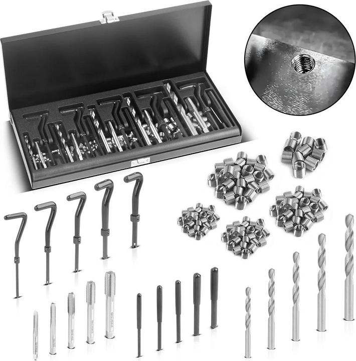 Image du produit Stahlwerk Kit de réparation de filetage Kit de réparation de filetage de 131 pièces M5 - M12