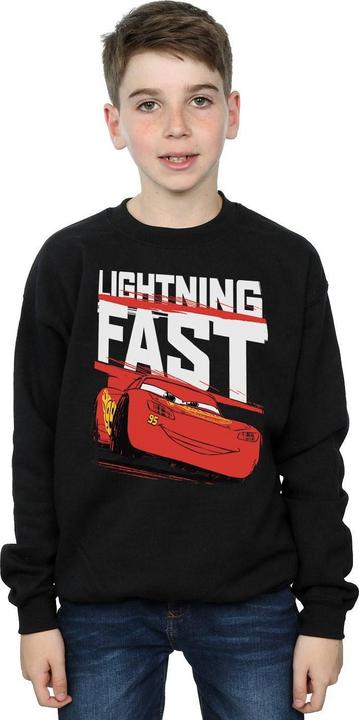 Actual product image Cars Boys Lightning Fast Cotton Sweatshirt (140, 146)