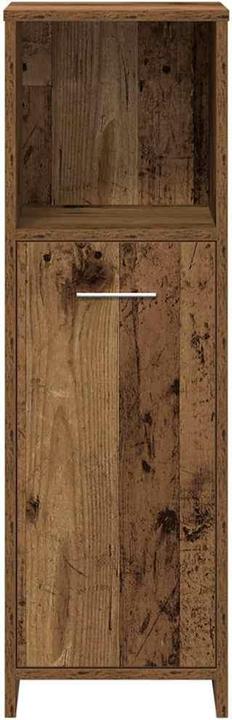 Produktbild vidaXL 3-tlg. Badmöbel-Set Altholz-Optik Holzwerkstoff Badmöbelset