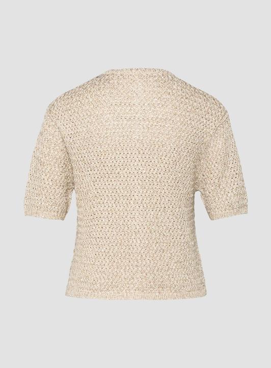 Produktbild s.Oliver Kurzarm-Strickjacke mit Knöpfen (48)