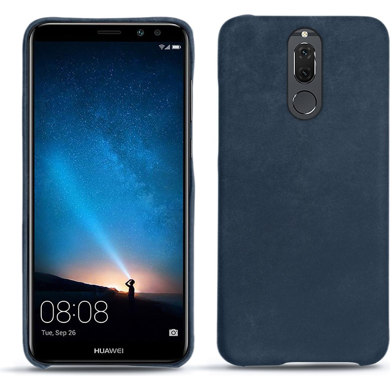 Noreve Lederschutzhülle (Huawei Mate 10 Lite), Smartphone Hülle, Blau