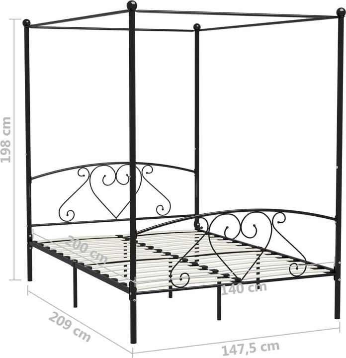 Image du produit vidaXL Bettgestell (140 x 200 cm)
