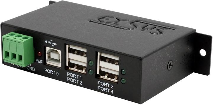 Produktbild Exsys USB 2.0 HUB 4-Port extern DIN-RAIL DIN-RAIL Kit (USB-B, 4 Ports)