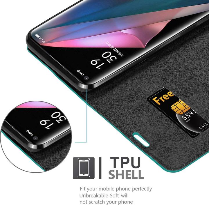 Produktbild Cadorabo Book Invis. Magnet Hülle (Oppo Find X3 Pro)