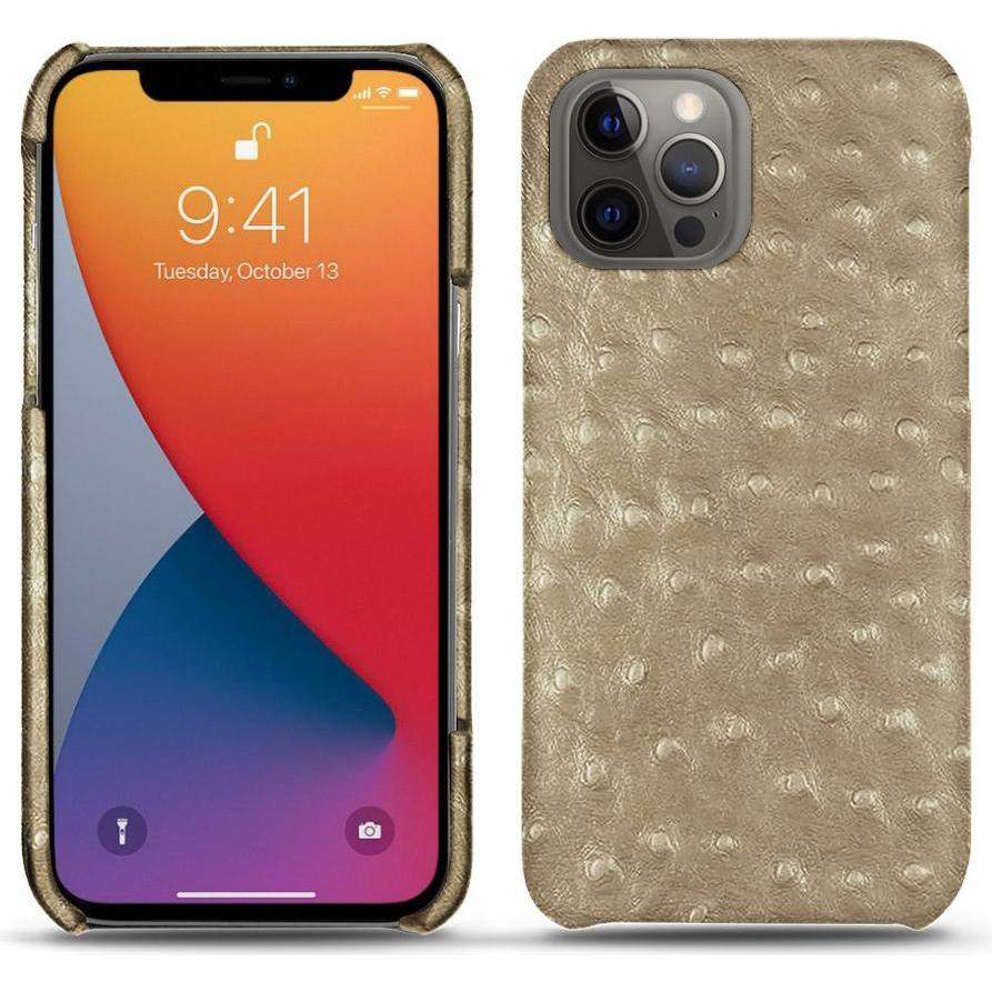 Noreve Lederschutzhülle (Apple iPhone 13 Pro), Smartphone Hülle, Beige