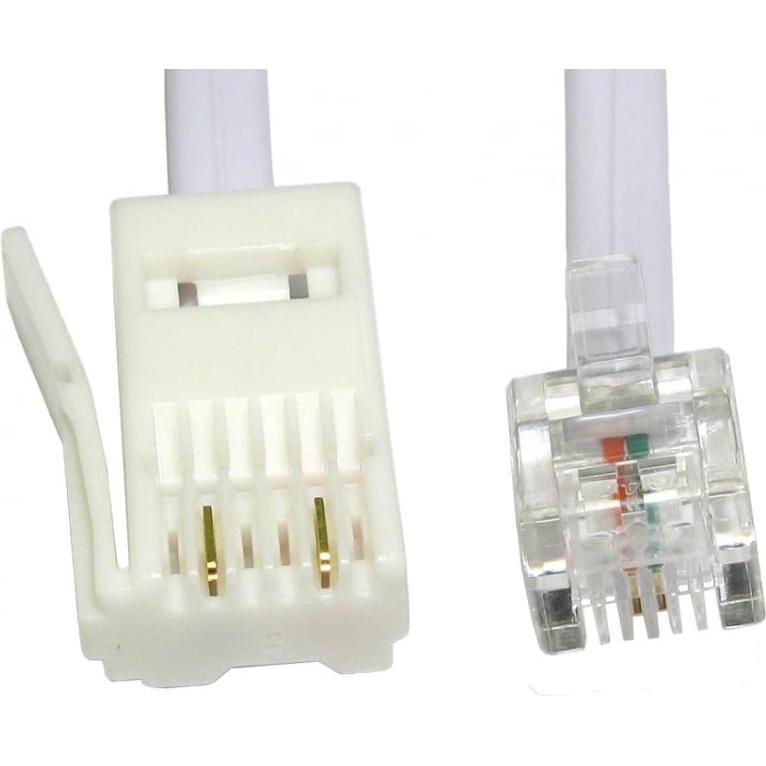 Cables Direct CDL 2m Two Wire RJ11 (M)-BT (M), Telefon Zubehör