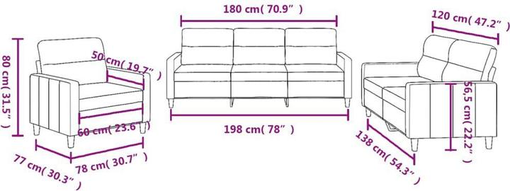 Actual product image vidaXL Sofagarnitur (3-seater)