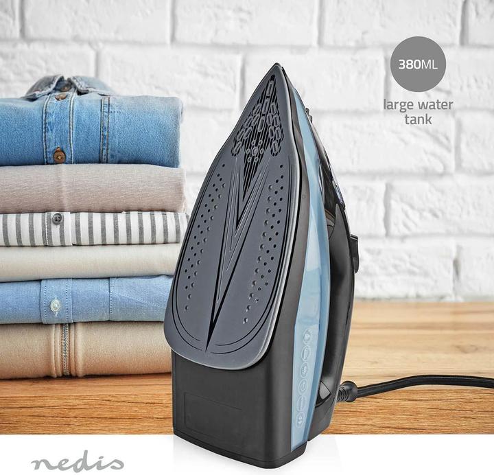 Produktbild Nedis Bügeleisen | 2600 W | Dampf Schuss | Keramisch | 0.32 l (2600 W, 1 g/min)