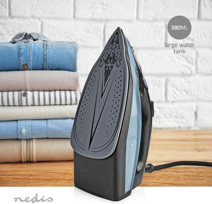 Produktbild Nedis Bügeleisen | 2600 W | Dampf Schuss | Keramisch | 0.32 l (2600 W, 1 g/min)