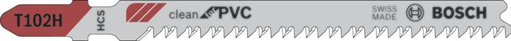 Actual product image Bosch Professional Zubehör PRO Plastics PVC clean T102H Jigsaw blade, 100 mm, 3 pcs.