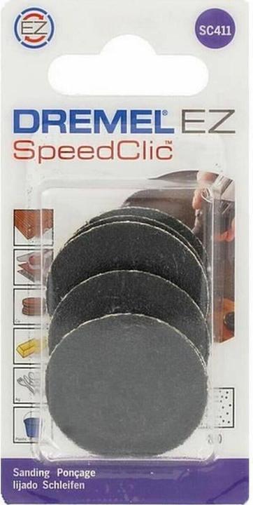 Produktbild Dremel EZ SpeedClic Schleifscheibe Ø 25mm, Körnung 60 (6 Stück) (60)