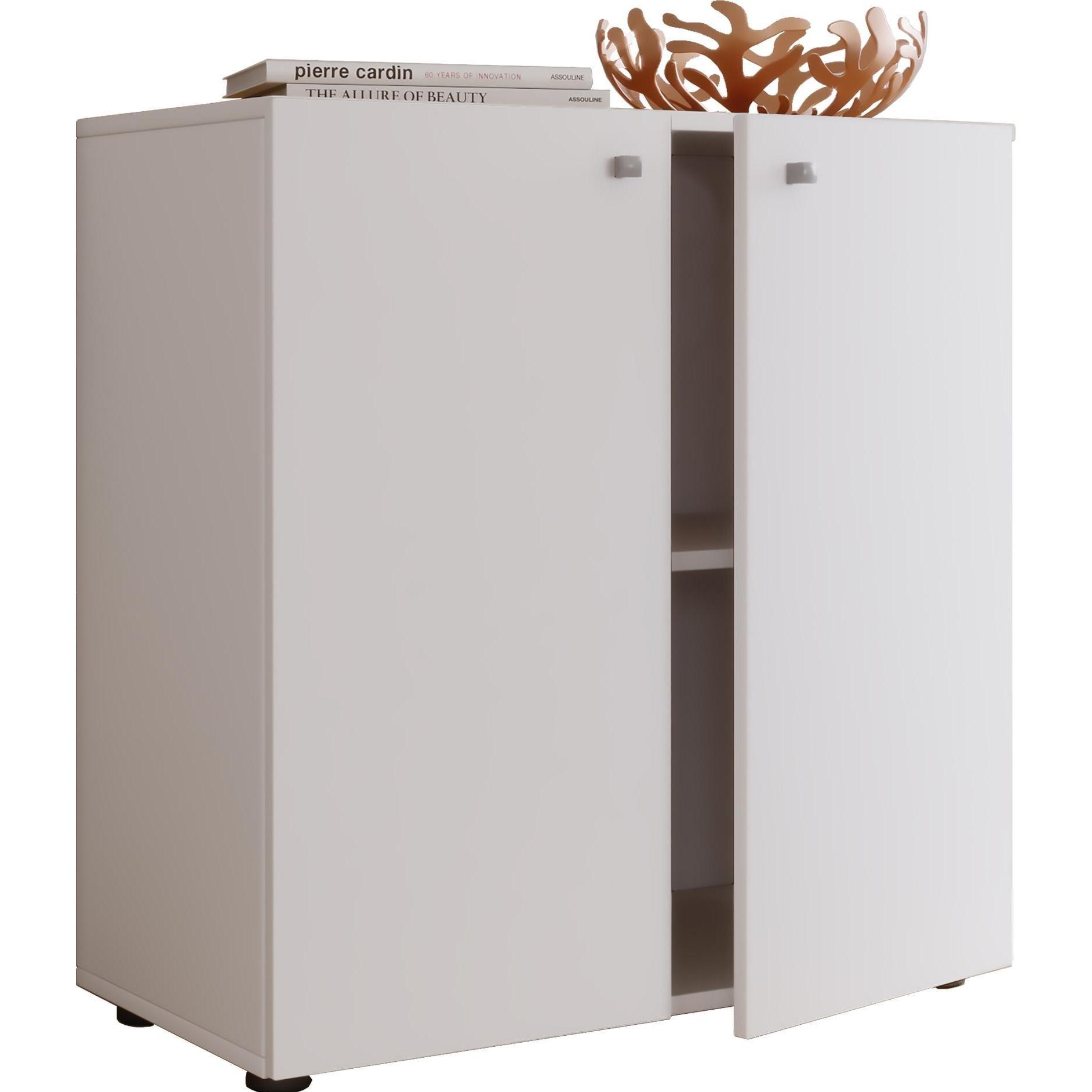 Thumbnail - VCM, Kommode + Sideboard, my office Aktenschrank L, 913928 weiss 1 Fachboden 70,0 x 40,0 x 74,0 cm (70 x 40 x 74 cm)