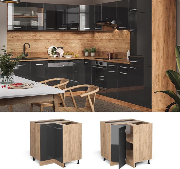 Produktbild Vicco Eckunterschrank R-Line (75.5 x 46 x 81.5 cm)