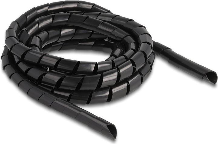Image du produit Delock Tuyau spiro flexible 2 m x 14 mm noir (Tuyau spiralé pour câble, 200 cm)