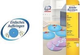 Produktbild Avery CD-Etiketten Supersize