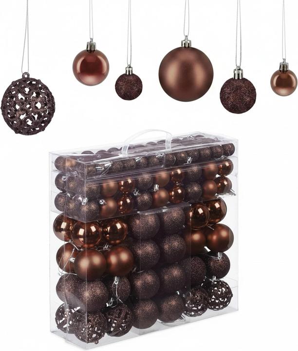 Actual product image Relaxdays Christmas baubles set (150x)
