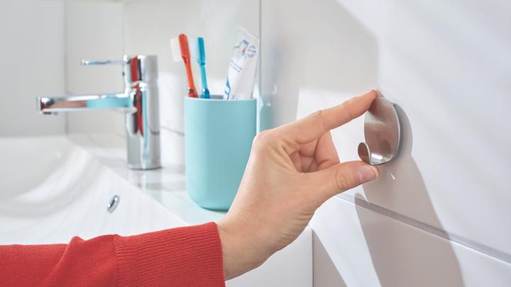 Produktbild tesa Powerstrips Haken SMALL Metall rund