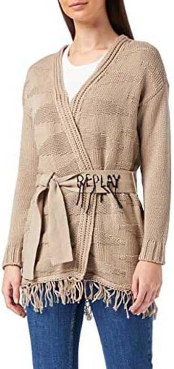 Produktbild Replay Gebreide Loose Katoen Jas (XL)