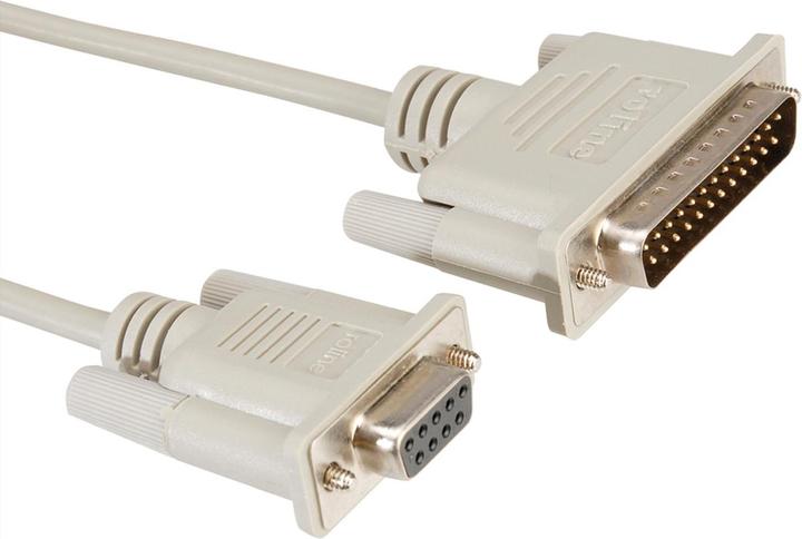 Actual product image Roline Modem cable, 9pol. BU - 25pin ST (3 m)