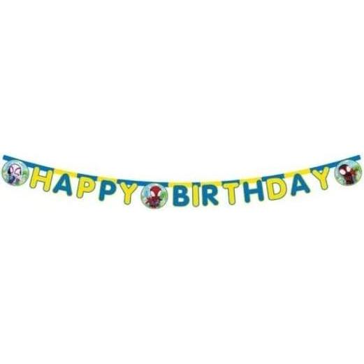 Thumbnail - Globos Papiergirlande Happy Birthday FSC Spidey, 3mtr.