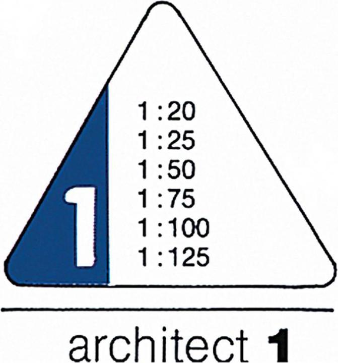 Produktbild Rumold Dreikant-Massstäbe (30 cm, Kunststoff)