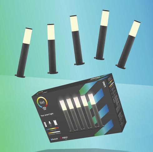 Produktbild Müller Licht LED Outdoor Wegeleuchte tint Wegeleuchtenset Lino, white+color 404134 (IP44)