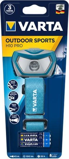 Productafbeelding Varta Zaklamp Buitensport H10 Pro 3AAA (100 lm)
