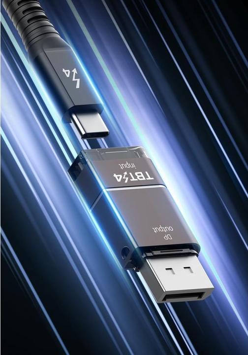 Produktbild PowerGuard Thunderbolt 4 to DP DisplayPort Adapter 8K 120 Hz (USB Typ-C)
