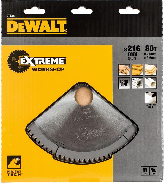 Produktbild DeWalt EXTREME ® Stationärkreissägeblatt DT4286inesFinish (Furniern. Aluminium und Kunststoffen)