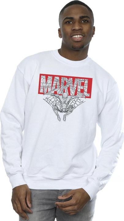 Actual product image Mens Spider Man Logo Red Sweatshirt (M)