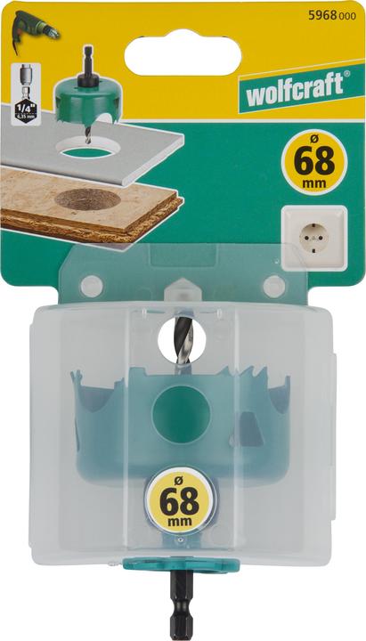 Produktbild wolfcraft wolfcraft 1 Carbonstahl-Lochsäge ø25mm (2.5 Zentimeter)