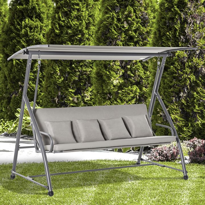 Actual product image Outsunny Hollywood swing adjustable to reclining surface