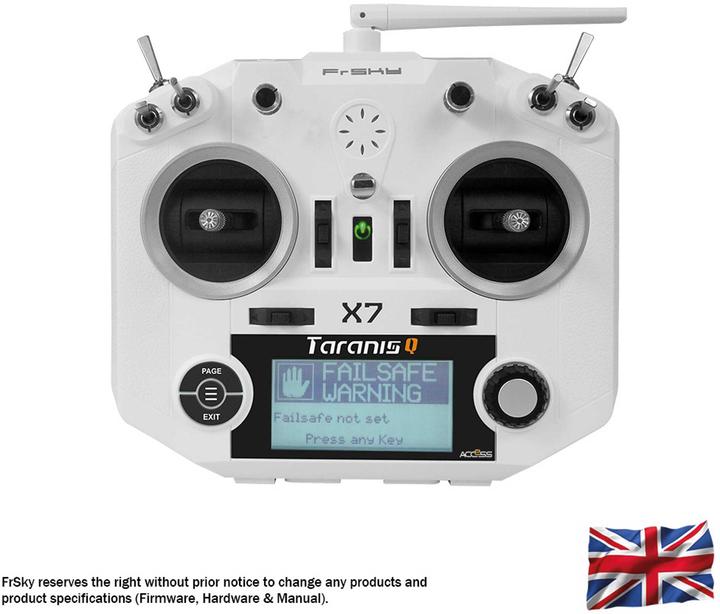 Image du produit FrSky Taranis Q X7 ACCESS Sender m. Tragegurt, weiss ohne Akku