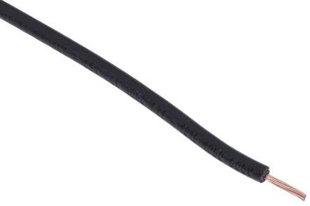 Produktbild RS PRO 0,75 mm² Einzeladerleitung Schwarz, 24 x 0 (100 m)