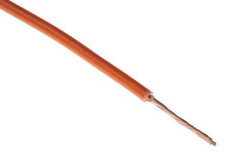 Produktbild RS PRO 1 mm² Einzeladerleitung Orange, 32 x 0,2 mm (100 m)