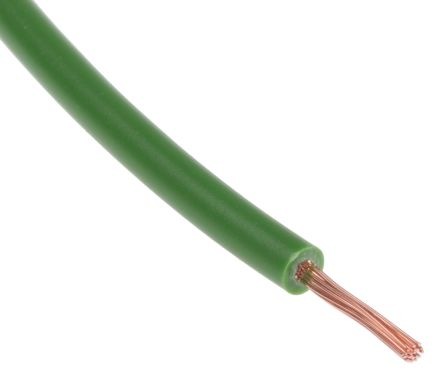 Produktbild Rs Pro 1 mm² Einzeladerleitung Grün, 32 x 0,2 mm (100 m)