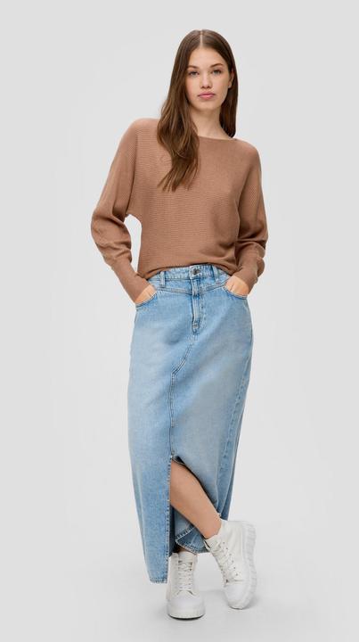 Produktbild s.Oliver Strickpullover Rippstrickpulli mit Fledermausarm (L)