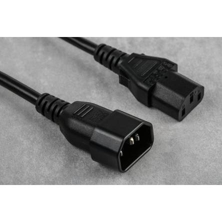 Rs Pro Netzkabel Schwarz 5m, IEC C13 / IEC C14, 2 (5 m), Stromkabel