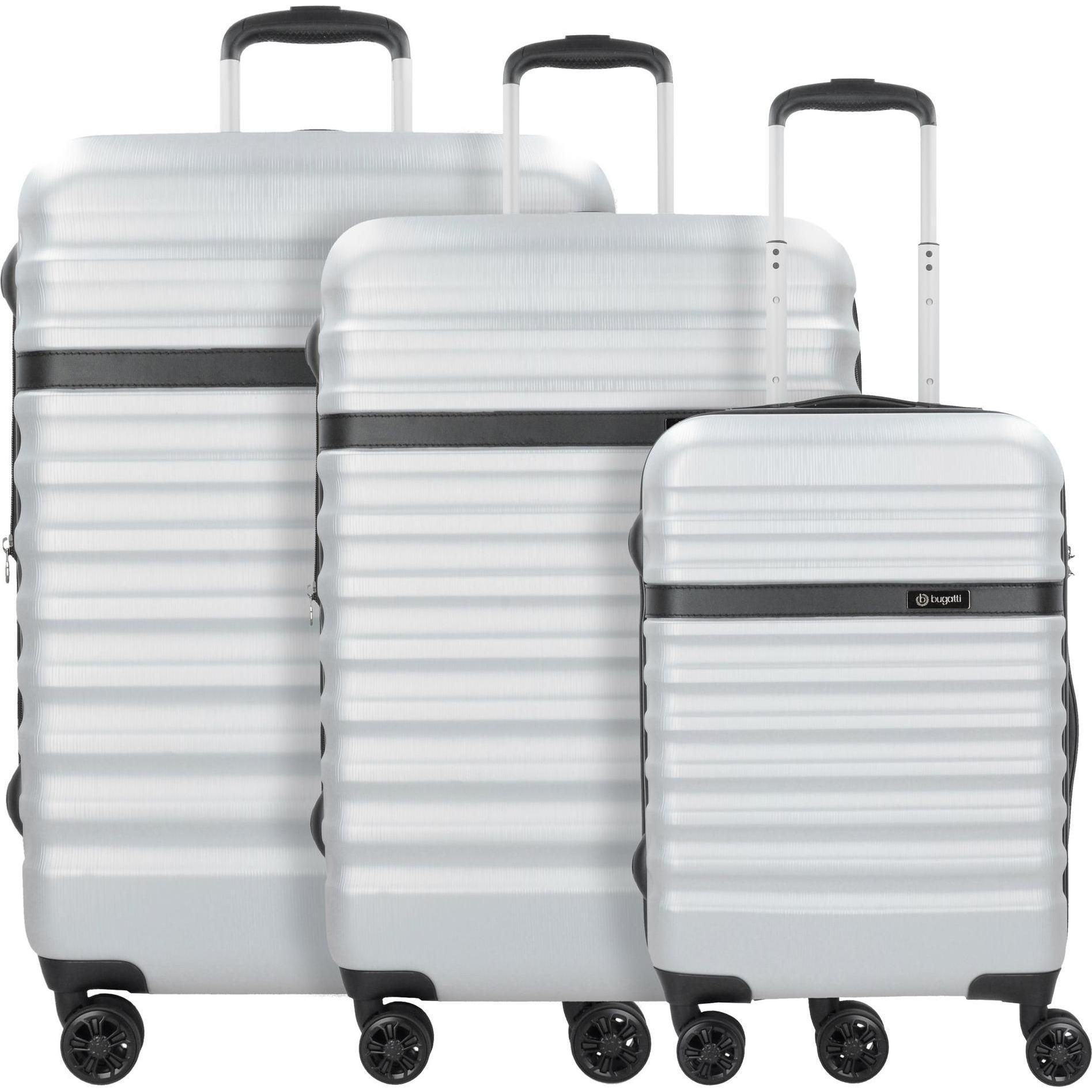Bugatti, Koffer, Corium, Silber, (98.30 l, Handgepäck (bis 50l), M (50 - 90l), L (90 - 115l))