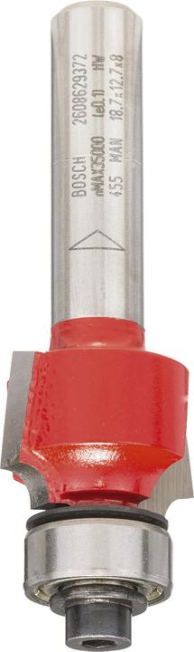 Produktbild Bosch Professional Zubehör Abrundfräser Expert for Wood, 8 mm, D 18,7 mm, R1 3 mm, L 12,7 mm, G 55 mm