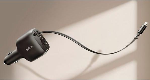 Productafbeelding Belkin Boostcharge Kfz-Ladegerät 75W ausz. USB-C Kabel CCC001hqBK