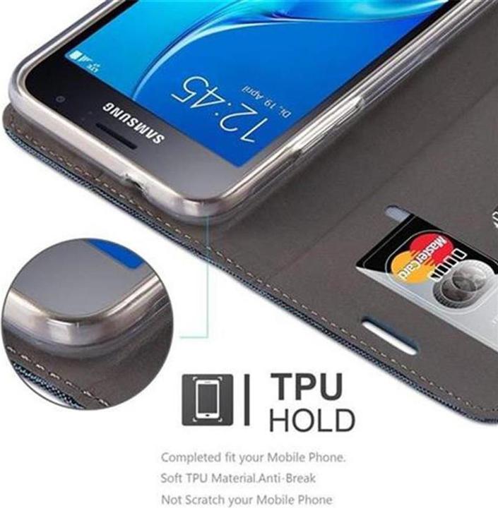Image du produit Cadorabo Couverture look jeans Book (Samsung Galaxy J1 (2016))