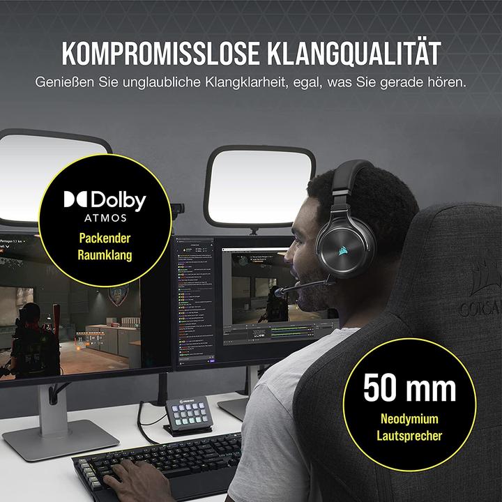 Produktbild Corsair Virtuoso XT (Kabelgebunden, Kabellos)