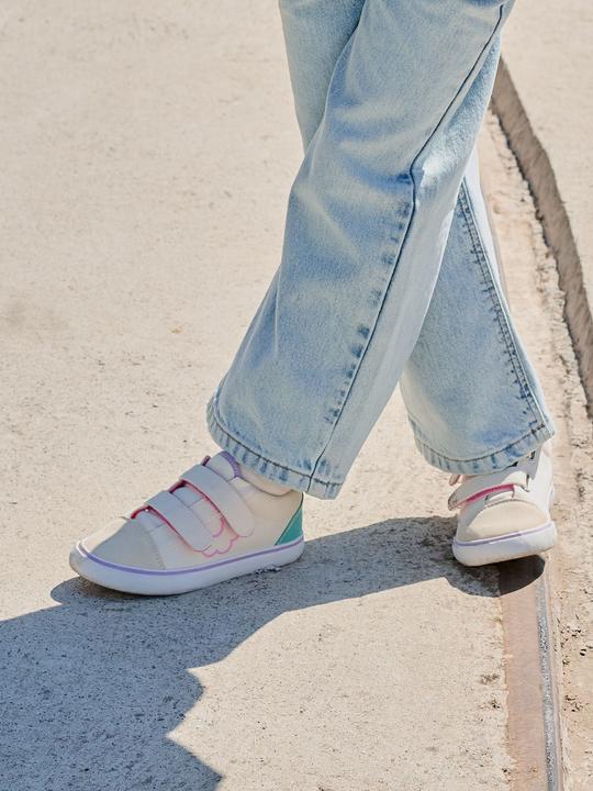 Image du produit Vertbaudet Klett-Sneakers Mädchen mit Blume (25)