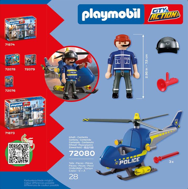 Immagine prodotto Playmobil 72080 Polizeihelikopter