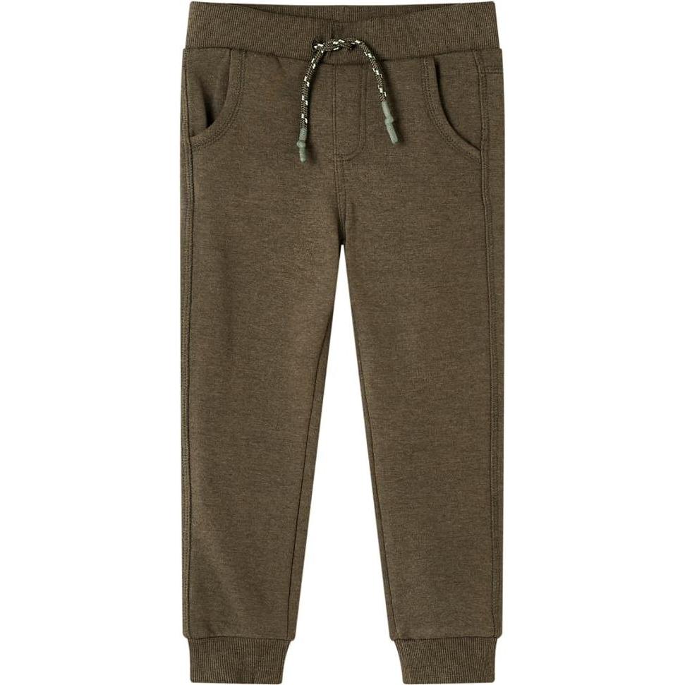 VidaXL, Jungen, Sporthose, Kinder-Trainingshose Khaki Melange 128,Material: 80 (128), Grün, 128
