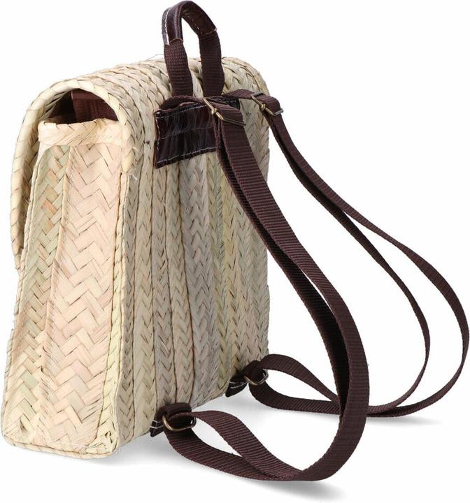 Actual product image EDM Backpack Viena Palm leaf With handle