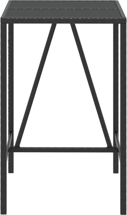 Produktbild vidaXL Bartisch mit Glasplatte (70 x 70 x 110 cm)