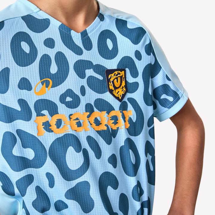 Produktbild Kipsta Mädchen Fussball Trikot - Viralto Leopard blau (140)