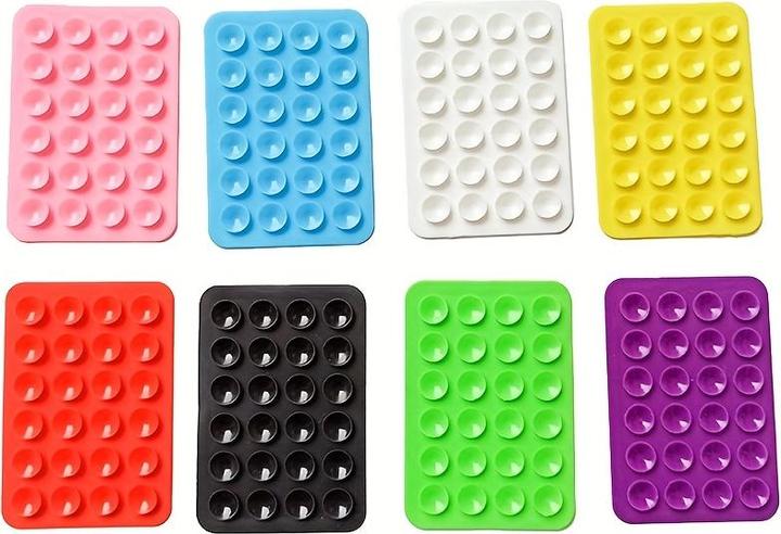 Actual product image PhoneLook Support universel pour smartphone Fixation autocollante en silicone avec ventouses